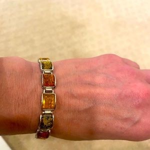 NWT - Koraba natural Baltic amber and sterling bracelet